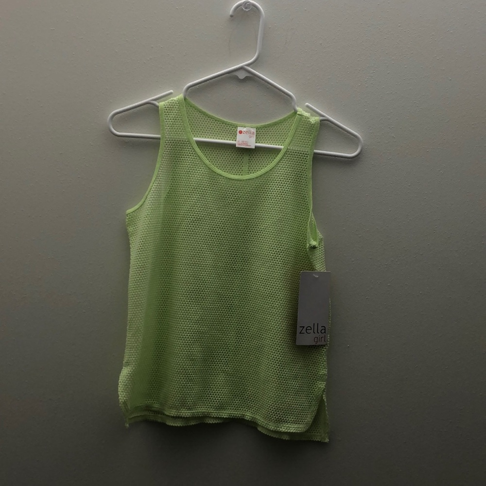 Zella girl mesh workout tank top